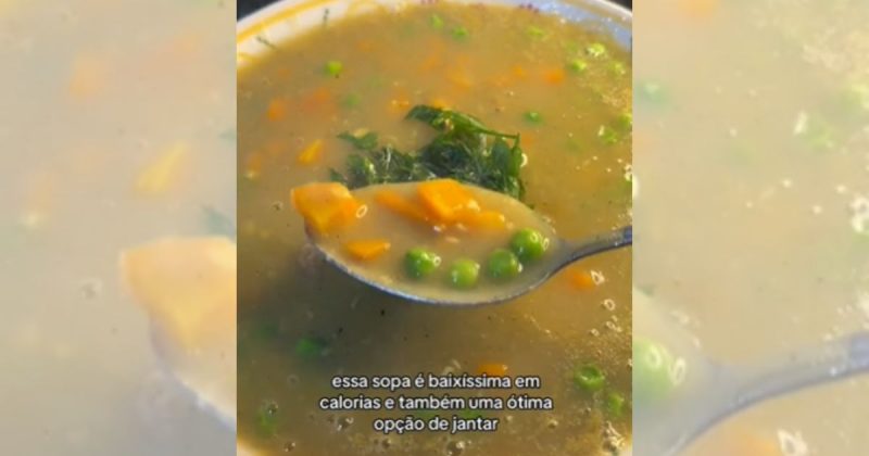 Sopa com baixas calorias ajuda a emagrecer e aquece no frio