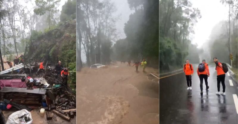 Jogadores e comissão técnica precisaram descer do ônibus e fazer caminho a pé
