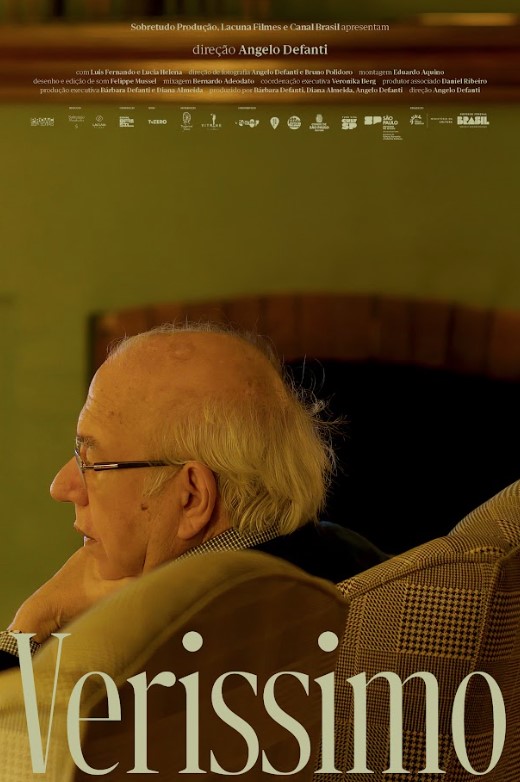 P&ocirc;ster do document&aacute;rio “Ver&iacute;ssimo”, um ensaio sobre o escritor Luiz Fernando Ver&iacute;ssimo que est&aacute; em cartaz no Paradigma Cine Arte at&eacute; quarta (15), em Florian&oacute;polis – Foto: Divulga&ccedil;&atilde;o