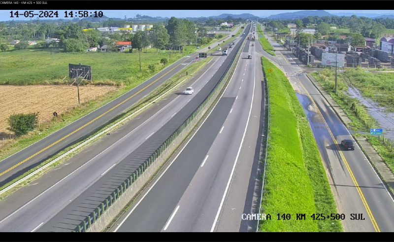 Trecho da BR-101 no Sul de SC 