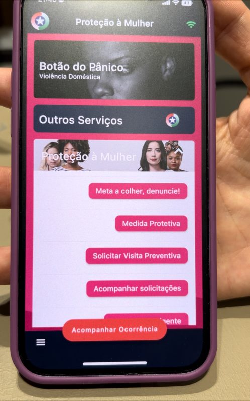 ‘Bot&atilde;o do P&acirc;nico’ auxilia v&iacute;timas a pedirem ajuda – Foto: MPSC/ Divulga&ccedil;&atilde;o