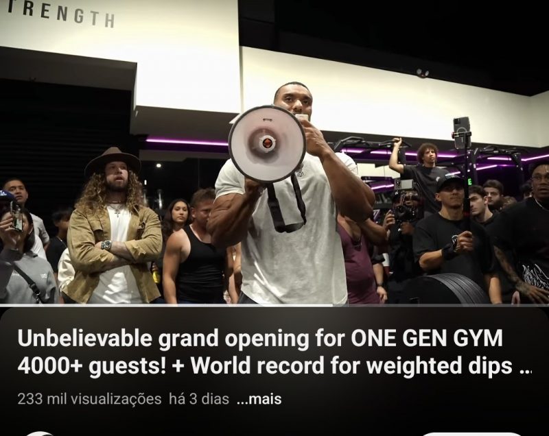 Gravação era de um evento de abertura da franquia 