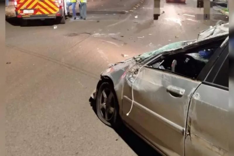 capotamento que resultou em uma morte