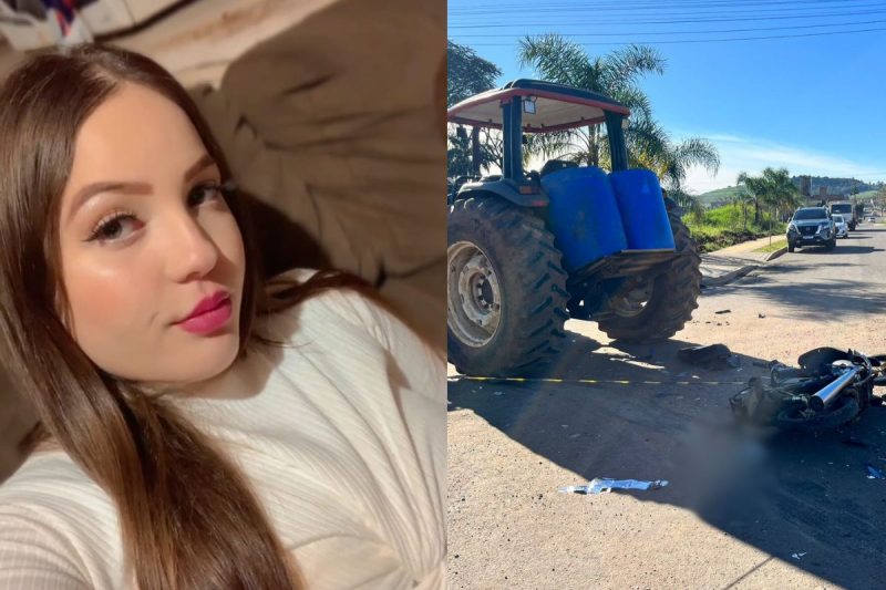 Acidente entre moto e trator ocorreu em Chapecó 