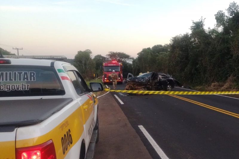 acidente ocorreu neste domingo em Ipuaçu