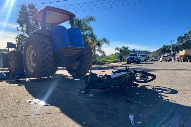 Acidente com trator ocorreu no bairro Efapi