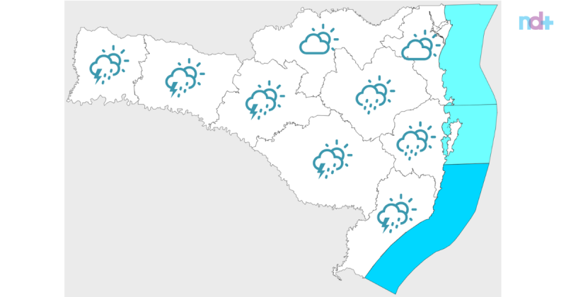 Conforme a Defesa Civil, algumas regi&otilde;es devem marcar m&aacute;ximas de 16&deg;C e 20&deg;C&nbsp; – Foto: Defesa Civil/Divulga&ccedil;&atilde;o/ND