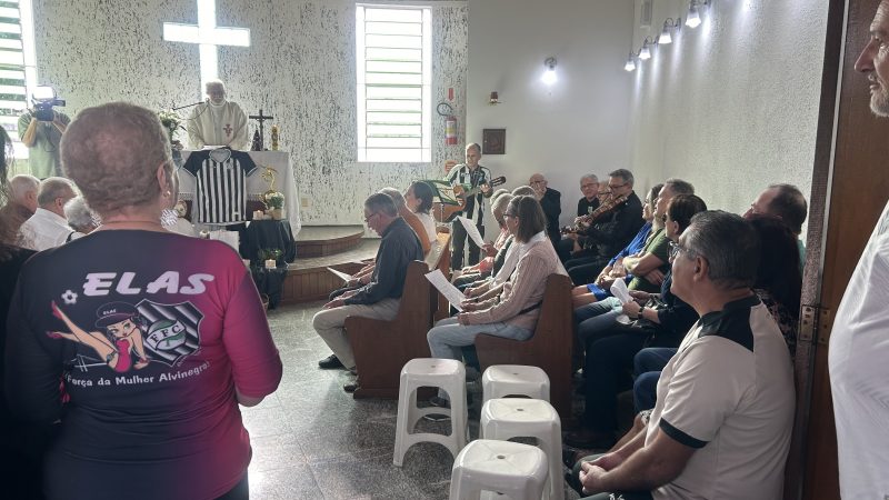 Missa abriu a celebra&ccedil;&atilde;o do anivers&aacute;rio de 103 anos do Figueira – Foto: Ian Sell/ND