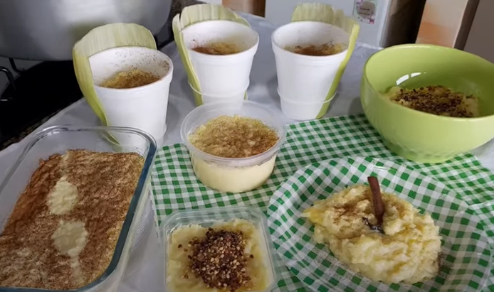 Receita de arroz doce com sabor de pamonha