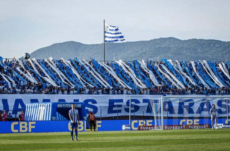 Torcida do Avaí fez uma grande festa na Ressacada diante da Chapecoense