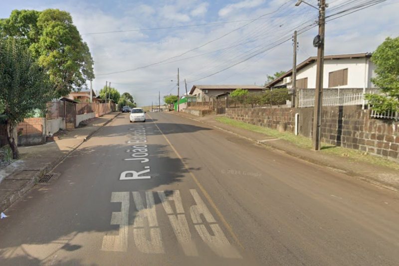 Crime ocorreu na rua Jo&atilde;o Batista Dal Piva, no Belvedere em Chapec&oacute; – Foto: Google Maps/ND
