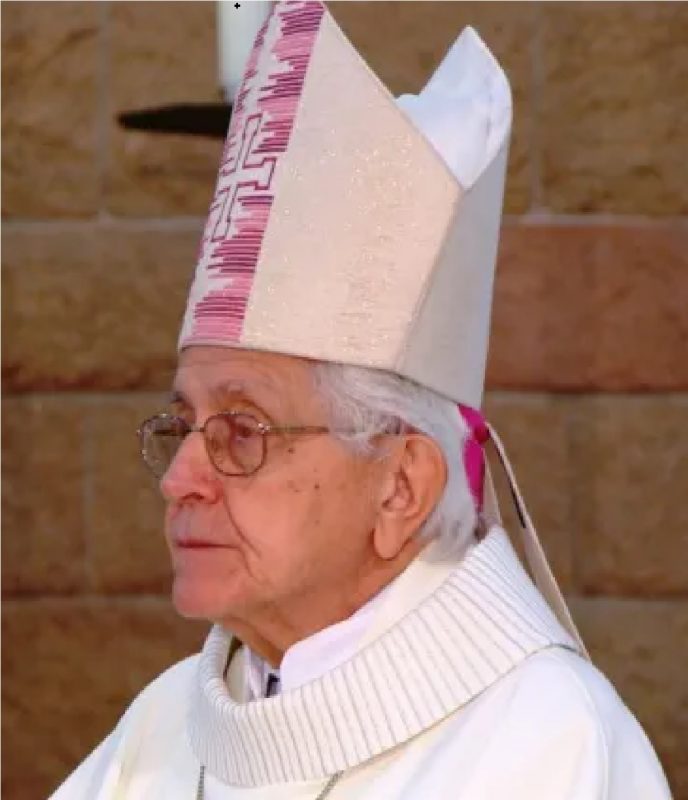 Foto do bispo durante celebração em igreja de Blumenau