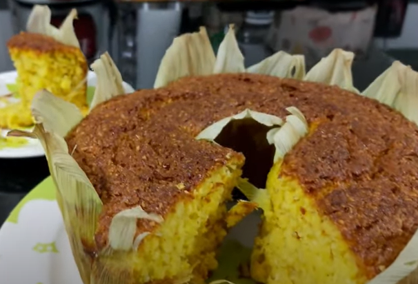 Receita de bolo de milho tipo pamonha