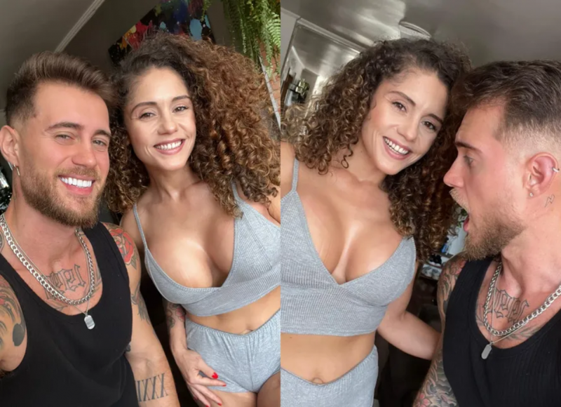 bombeiro da eliana com a sua esposa