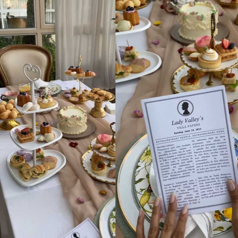Famoso hotel de luxo de SC tem café temático da série Bridgerton