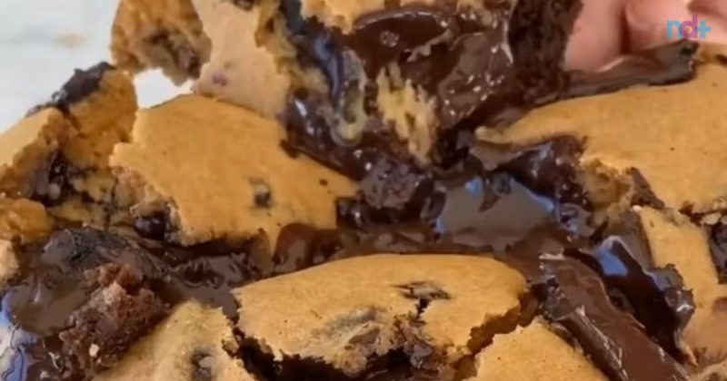 imagem mostra receita de brokie recém pronta