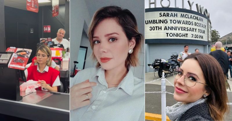 Caixa de supermercado surpreende em SC por semelhança com a cantora Sandy 