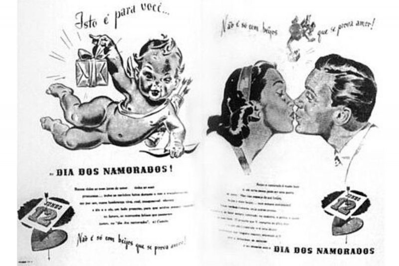 Cartaz da campanha publicitária para o Dia dos Namorados, criada por João Doria