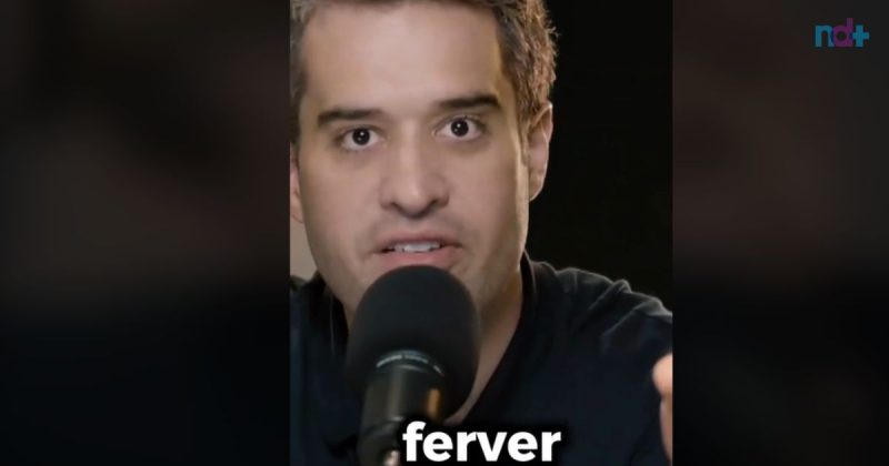 Imagem mostra médico explicando técnica com banana para acabar com a ansiedade