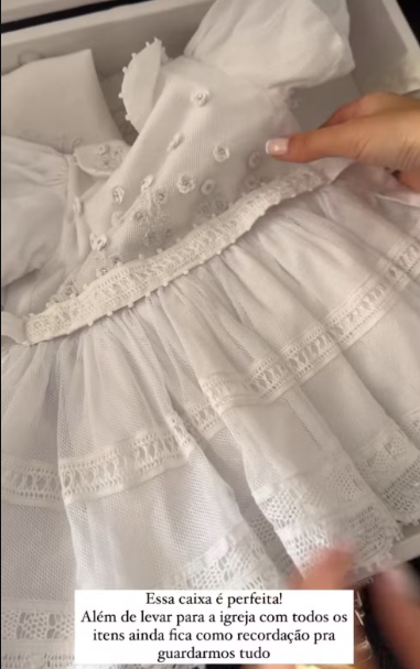 Look utilizado por Mavie para o batismo – Foto: Instagram/Reprodu&ccedil;&atilde;o/ND