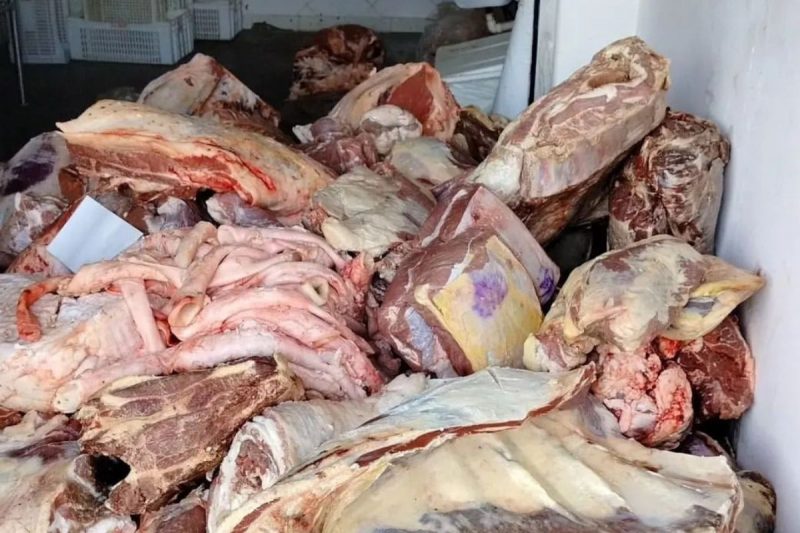 Um inqu&eacute;rito policial investigar&aacute; os crimes contra a sa&uacute;de p&uacute;blica, maus tratos aos animais e crime ambiental no abatedouro clandestino – Foto: Pol&iacute;cia Civil/Divulga&ccedil;&atilde;o/ND