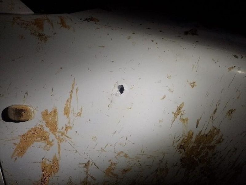 Carro da vítima foi alvejado pelos disparos de arma de fogo em uma festa de igreja em Ascurra 