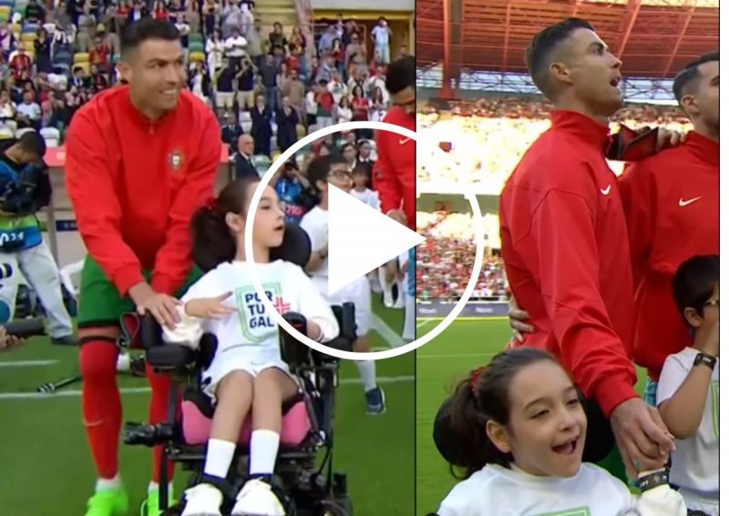 Cristiano Ronaldo foi aplaudido pelos torcedores