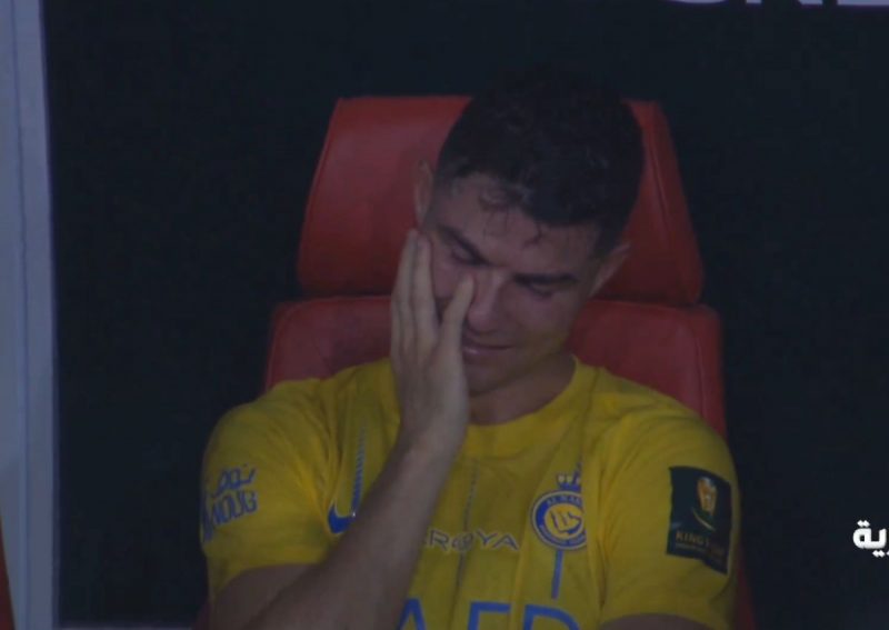 CR7 chora ao perder Copa do Rei Saudita – Foto: Foto: Reprodu&ccedil;&atilde;o