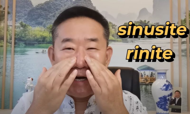 Mestre mostra pontos próximos ao nariz que ajudam a tratar sinusite