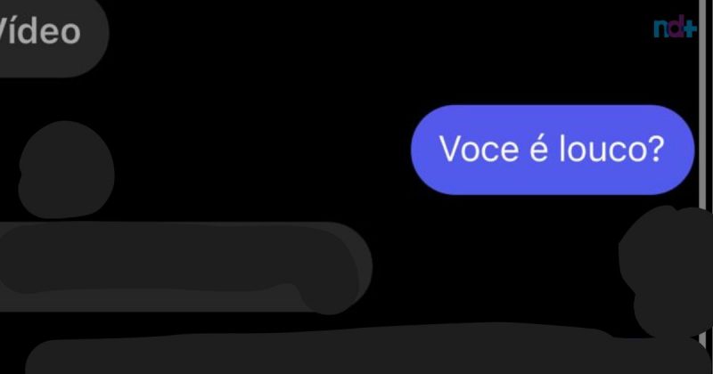 Print onde professor teria enviado vídeos sexuais a estudante