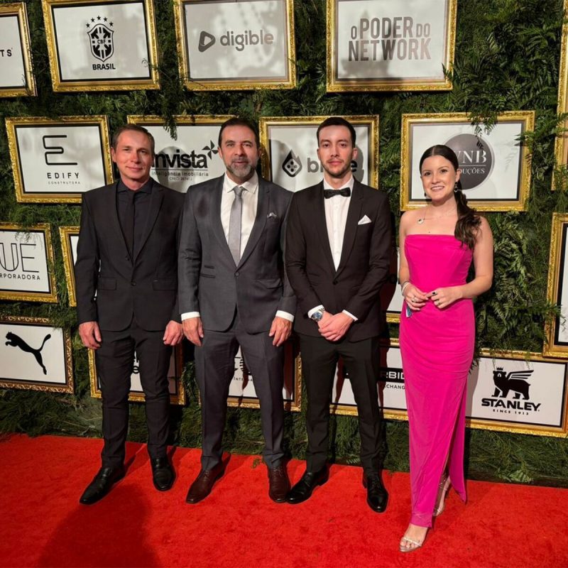 Os s&oacute;cios da Edify Construtora, Ivan Buhler, Luiz Feitosa,Guilherme Feitosa e Manoela Cristina Passos Legarrea.