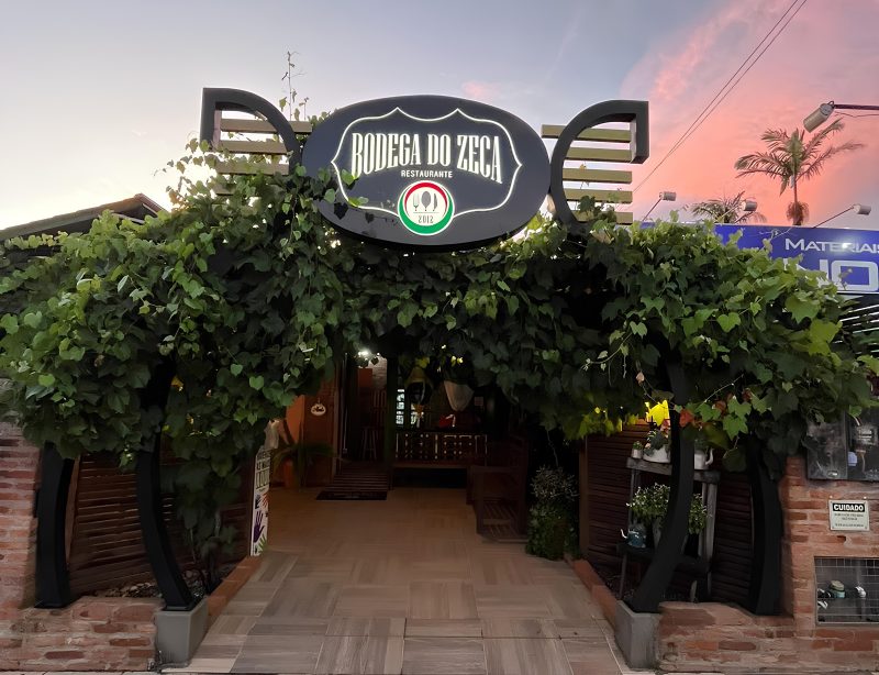 Restaurante Bodega do Zeca, localizado em Nova Veneza
