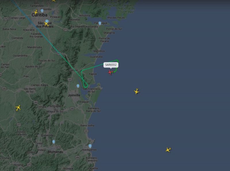 FAB realizou buscas por avi&atilde;o desaparecido – Foto: Reprodu&ccedil;&atilde;o/ND