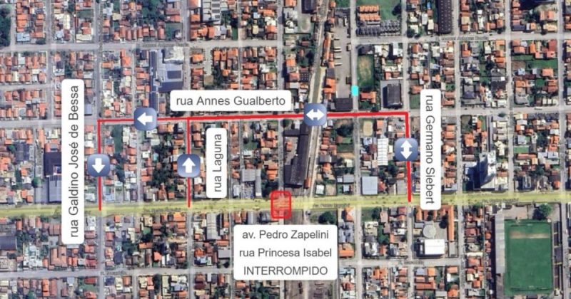 Empresa apresenta rotas alternativas para condutores desviarem do trecho que recebe obras – Foto: Reprodu&ccedil;&atilde;o/Prefeitura de Tubar&atilde;o/ND