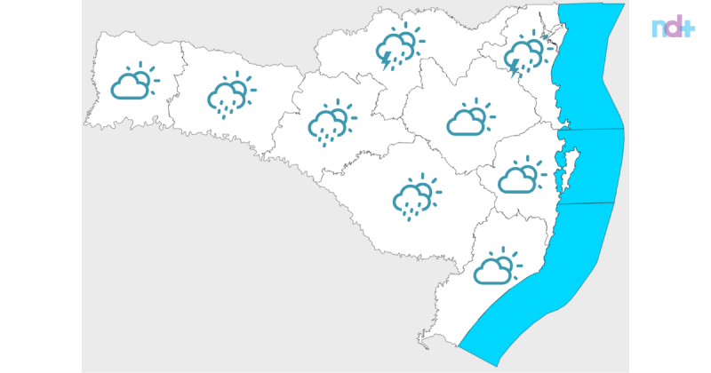 Frente fria em SC ocasiona temperaturas baixíssimas 