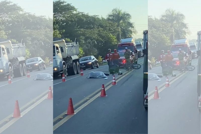 Grave acidente terminou com morte de motociclista 