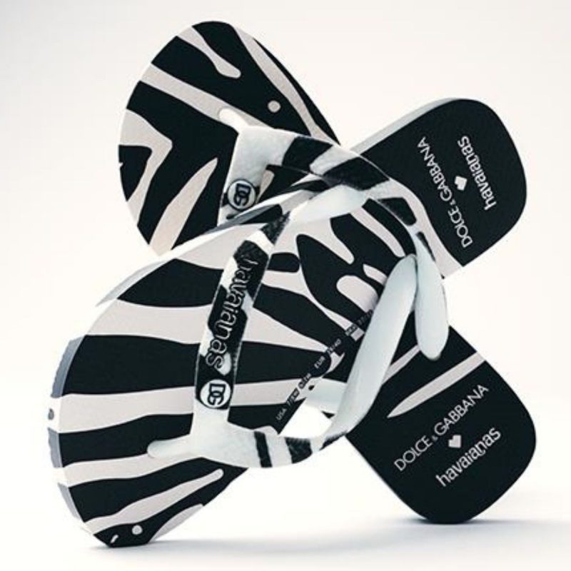 Veja o pre&ccedil;o do chinelo com estampa de Zebra – Foto: Havaianas/Reprodu&ccedil;&atilde;o/ND