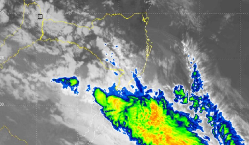 Perigo potencial: Frente fria atinge litoral catarinense nesta segunda-feira