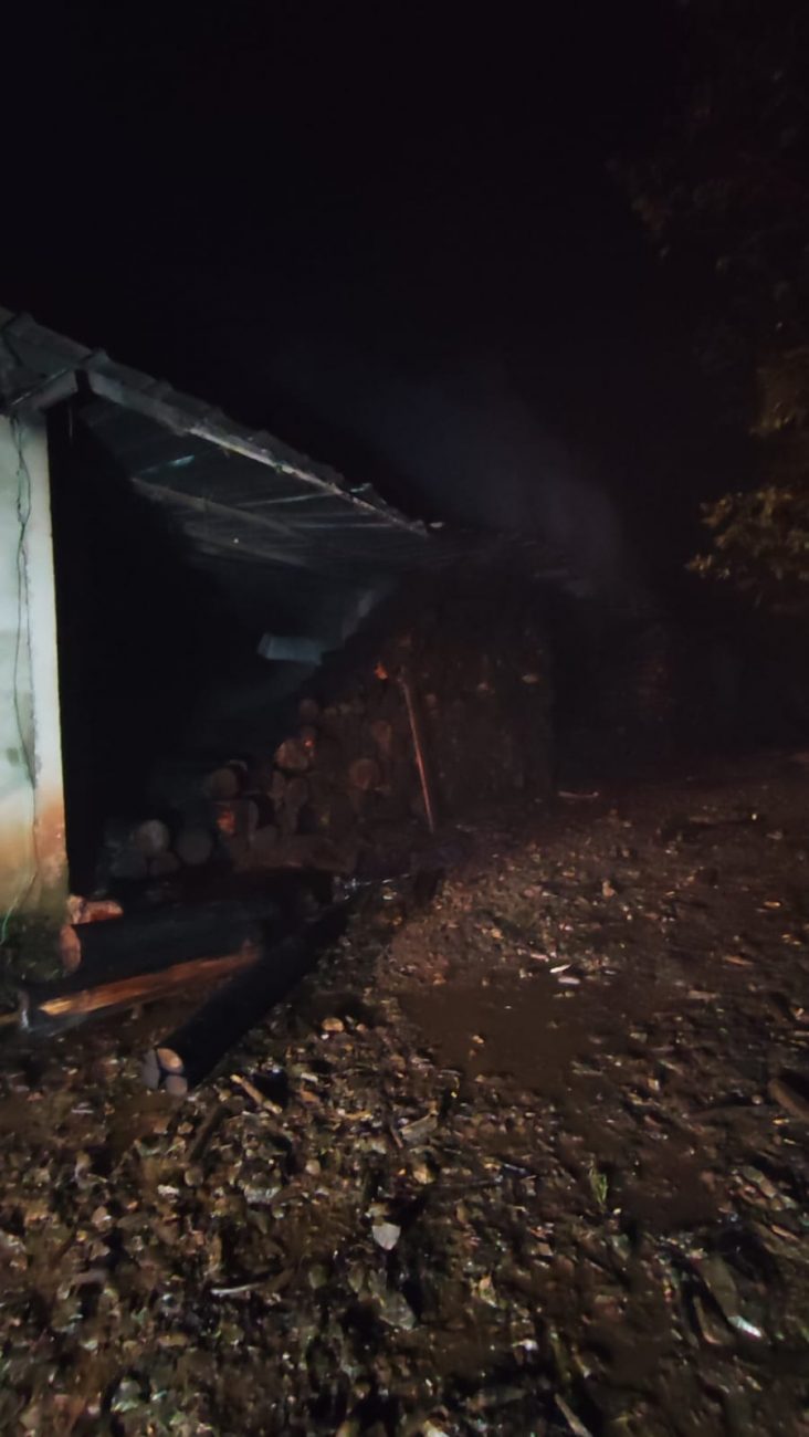 O aviário fica no interior de Itá, na linha Alegre. - Corpo de Bombeiros Militar/Reprodução/ND