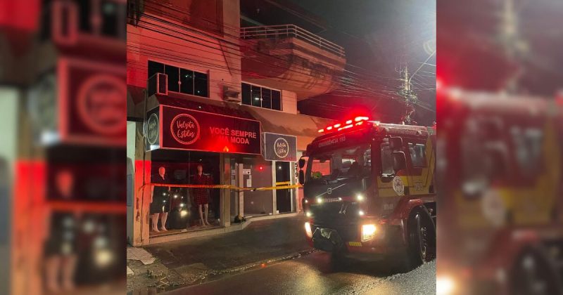 Incêndio em prédio de Tubarão