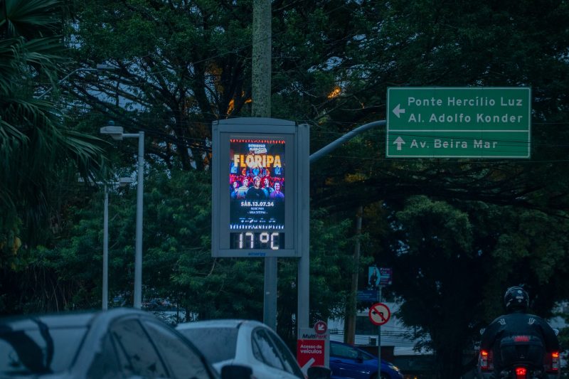 Florian&oacute;polis sofre mudan&ccedil;a brusca no tempo e come&ccedil;a a semana com baixas temperaturas – Foto: Germano Rorato/ND