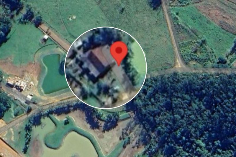 O avi&atilde;o de pequeno porte caiu em uma regi&atilde;o de ribanceira e mata fechada, segundo informa&ccedil;&otilde;es do Corpo de Bombeiros Militar de Santa Catarina. – Foto: Google Maps/Reprodu&ccedil;&atilde;o/ND