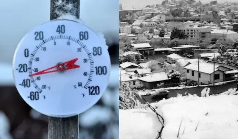 Menor temperatura já registrada no Brasil foi de -14°C em Caçador (SC)