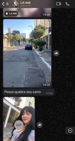 Empres&aacute;ria enviou diversas amea&ccedil;as ao ex-namorado – Foto: Arquivo pessoal/Metr&oacute;poles