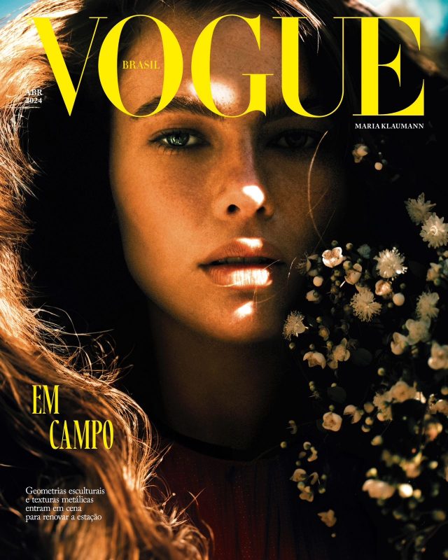 Modelo de SC na capa da Vogue Brasil de abril