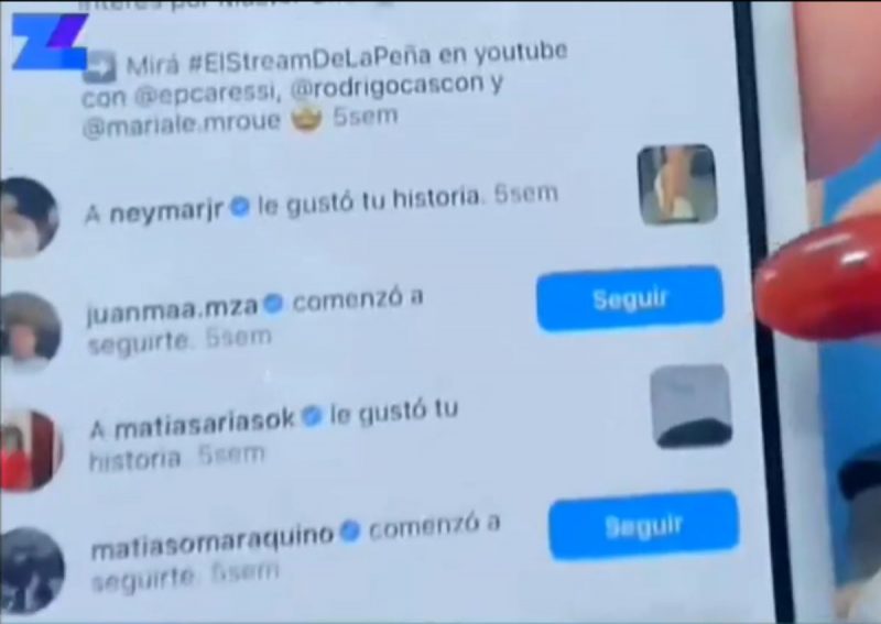 Neymar curte foto de influencer argentina – Foto: Reprodu&ccedil;&atilde;o