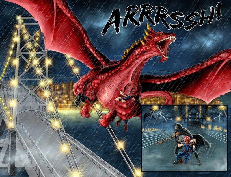 Nova hist&oacute;ria do super-heroi Kalymor revela a toda popula&ccedil;&atilde;o de Florian&oacute;polis a grande batalha entre seres m&iacute;sticos, vil&otilde;es e super-heroi travada entre as sombras – Foto: Divulga&ccedil;&atilde;o