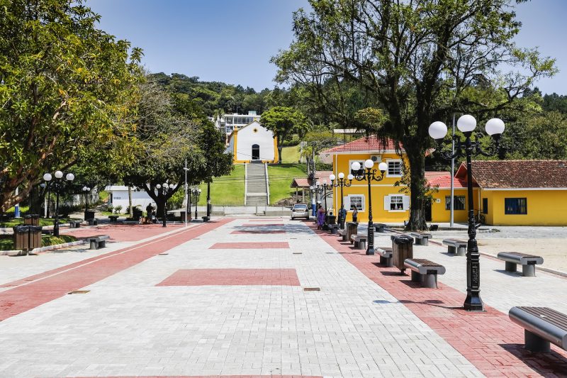 Imagem da Praça do Pescador, onde será a Festa do Bom Sucesso. O trânsito aos arredores da praça será alterado