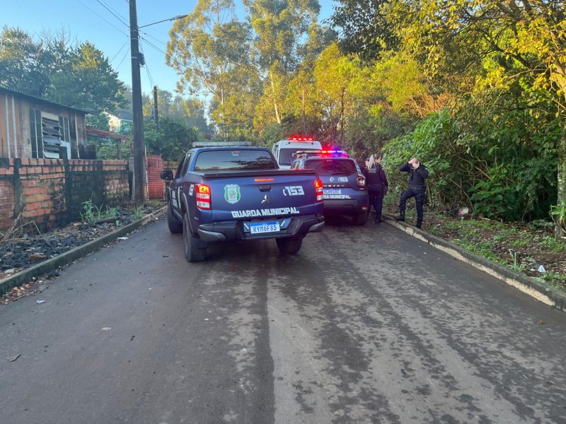 A Guarda Municipal de Chapecó fez uma ação para resgatar uma mulher grávida que havia fugido 