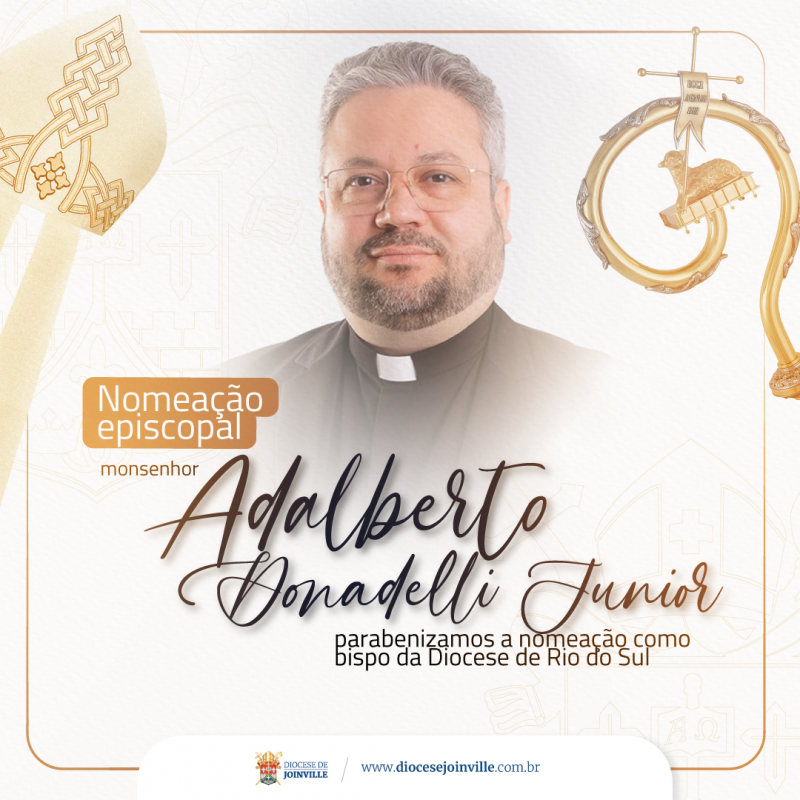 Papa Francisco nomeia padre de Joinville como bispo – Foto: Diocese de Joinville/Divulga&ccedil;&atilde;o/ND
